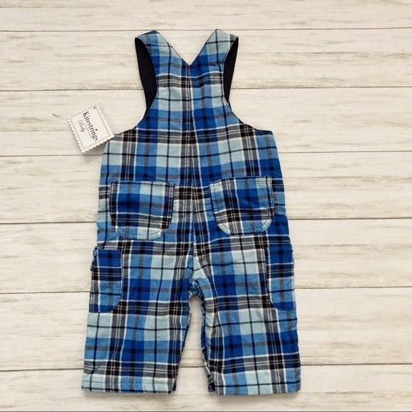 NWT Kitestrings by Hartstrings Plaid Baby Overalls - Picture 2 of 5
